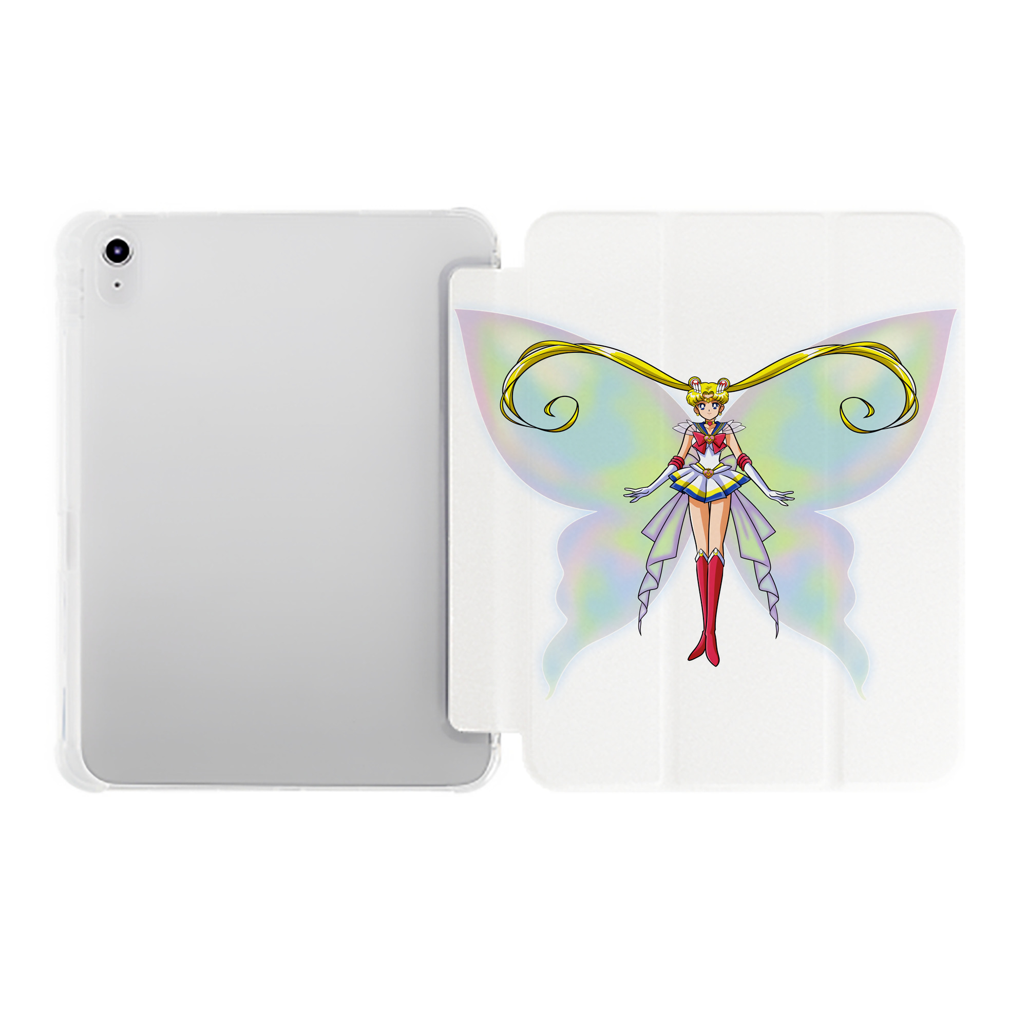（画像用） 美少女戦士セーラームーン 月野 うさぎ つきの うさぎ Sailor Moon Tsukino Usagi IPad ケース ペン収納付き 三つ折りスタンド PUレザー×シリコン 対応機種9.5/10.5/10.9インチ